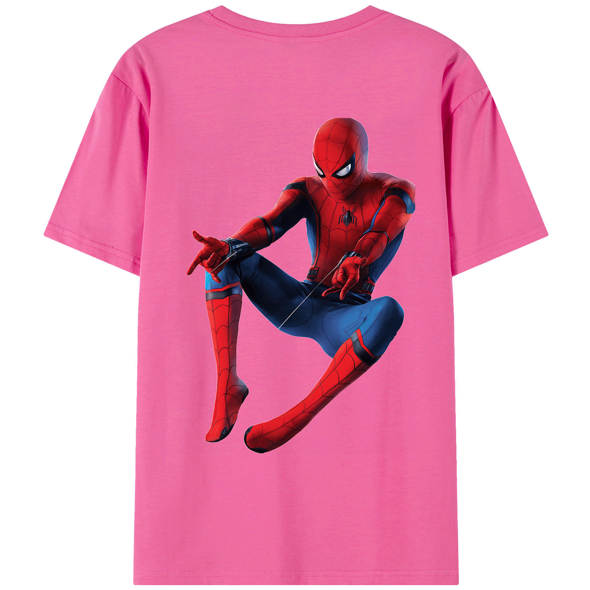 （画像用） Spider Man スパイダーマン レディース半袖Tシャツ(バックプリント)